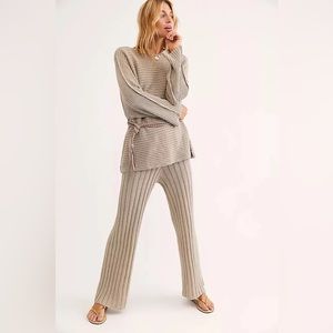 Free People Beige Knit Set